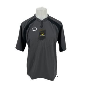 NEW EvoShield Medium Men's Pro Team BP Jacket Short Sleeve Grey Active K4v